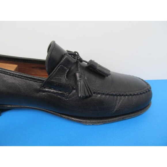 Allen Edmonds Urbino Mens Black Leather Tassel Loafers Size US 10 D Italy main image 13